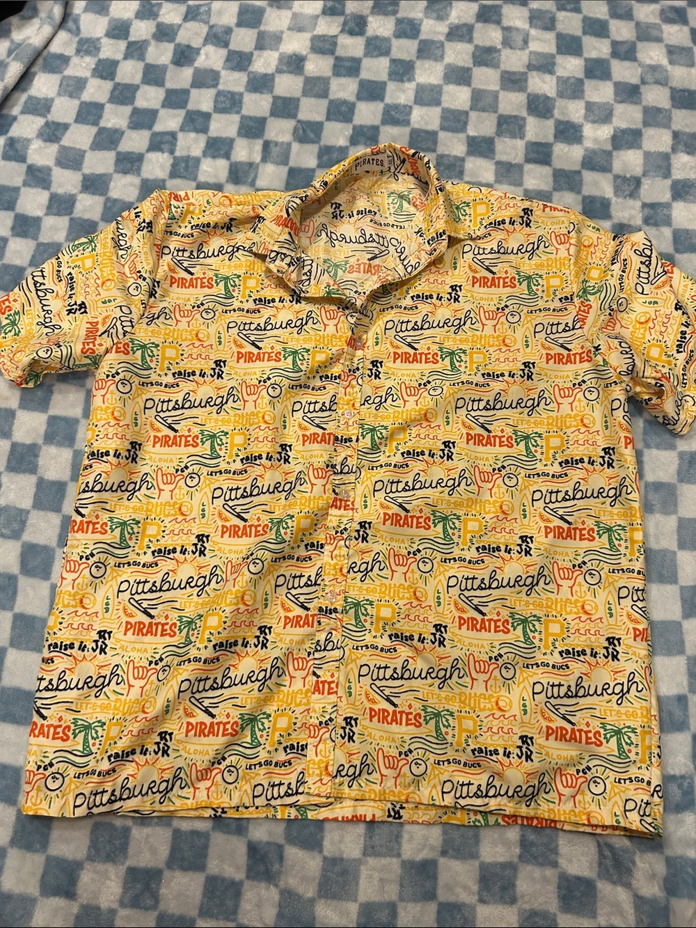 Pittsburgh Pirates SGA Hawaiian Button-Up Shirt